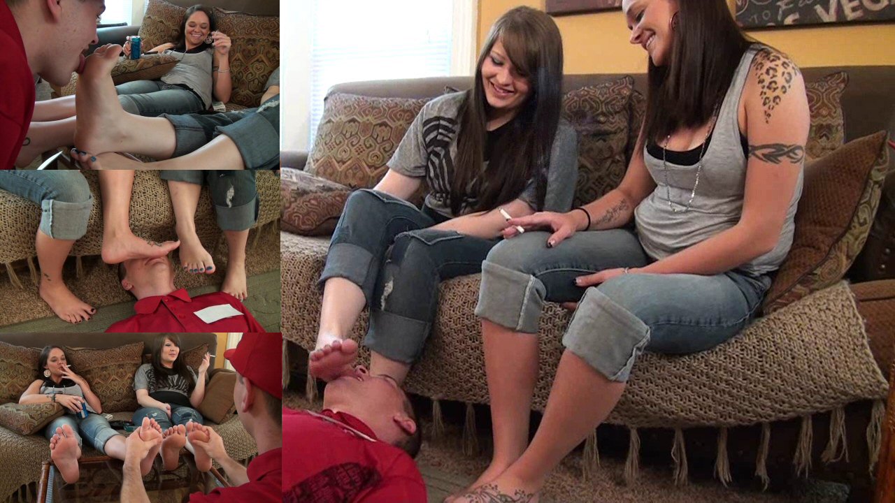 Pizza Boy Has to Worship Their Feet!